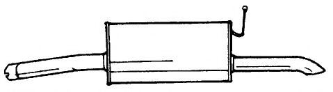 Глушитель выхлопных газов конечный AKS DASIS SG25623