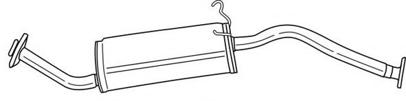 Глушитель выхлопных газов конечный AKS DASIS SG24620