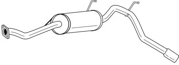 Глушитель выхлопных газов конечный AKS DASIS SG23641