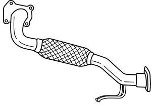 Труба выхлопного газа AKS DASIS SG22119