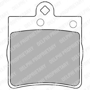 Комплект тормозных колодок, дисковый тормоз DELPHI LP1403