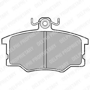 Комплект тормозных колодок, дисковый тормоз DELPHI LP179