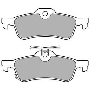 Комплект тормозных колодок, дисковый тормоз DELPHI LP3147