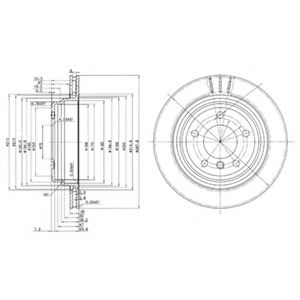 Тормозной диск DELPHI BG3042