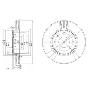 Тормозной диск DELPHI BG3501