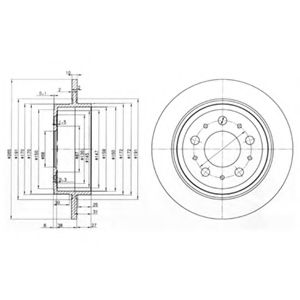 Тормозной диск DELPHI BG3543