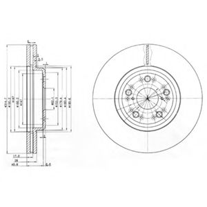 Тормозной диск DELPHI BG3616