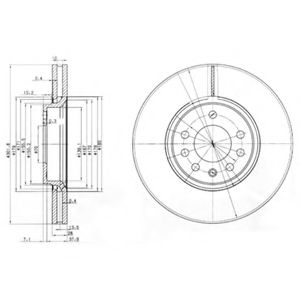 Тормозной диск DELPHI BG3772