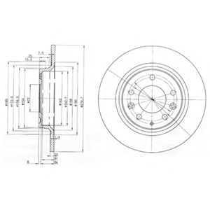 Тормозной диск DELPHI BG3875