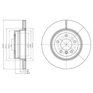 Тормозной диск DELPHI BG4284