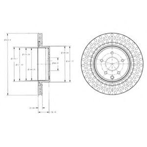 Тормозной диск DELPHI BG4307