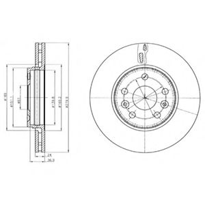 Тормозной диск DELPHI BG4317