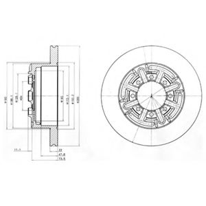 Тормозной диск DELPHI BG4171