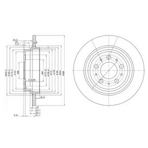 Тормозной диск DELPHI BG3515C