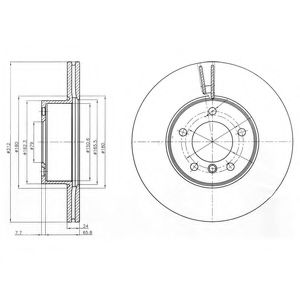 Тормозной диск DELPHI BG4172C