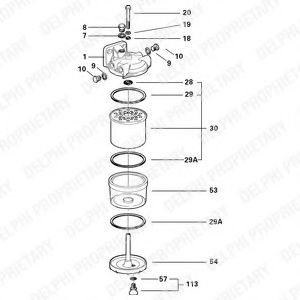 Топливный фильтр DELPHI 5838B010