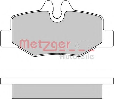 Комплект тормозных колодок, дисковый тормоз METZGER 1170081