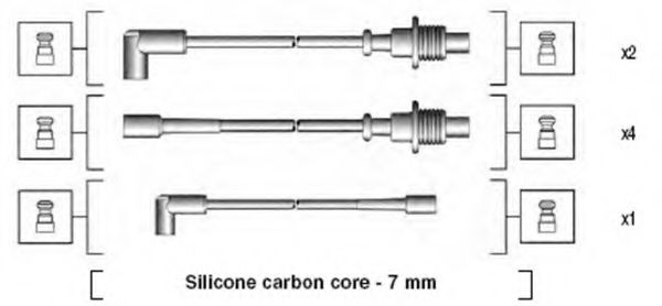 Комплект проводов зажигания MAGNETI MARELLI 941135100699