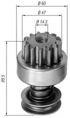 Ведущая шестерня, стартер MAGNETI MARELLI 940113020030