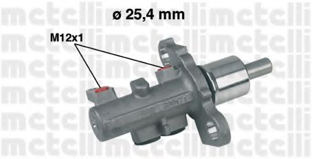 Главный тормозной цилиндр METELLI 05-0402