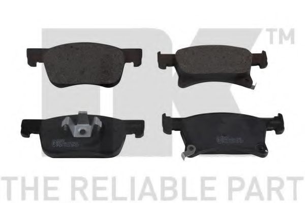 Комплект тормозных колодок, дисковый тормоз NK 223652