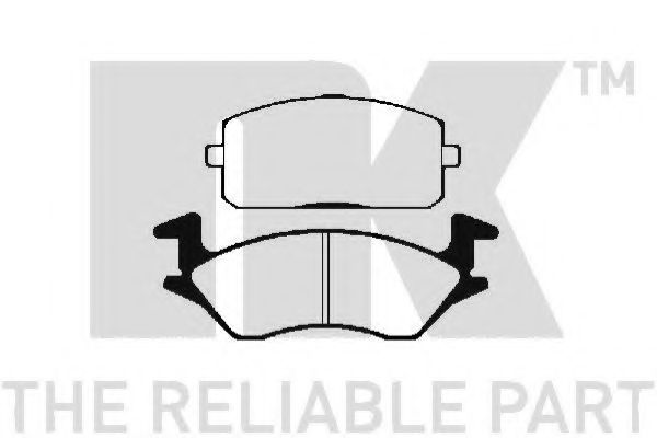 Комплект тормозных колодок, дисковый тормоз NK 224514