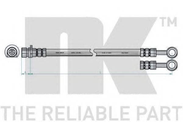 Тормозной шланг NK 852666