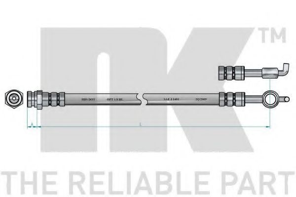 Тормозной шланг NK 853265