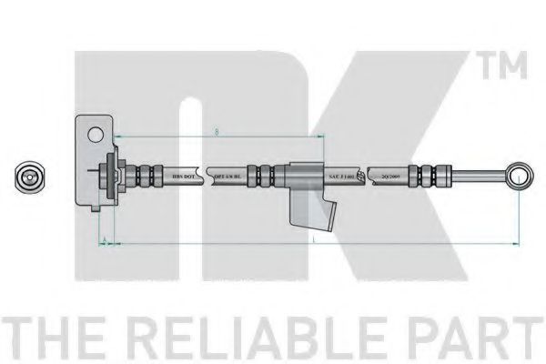 Тормозной шланг NK 853447