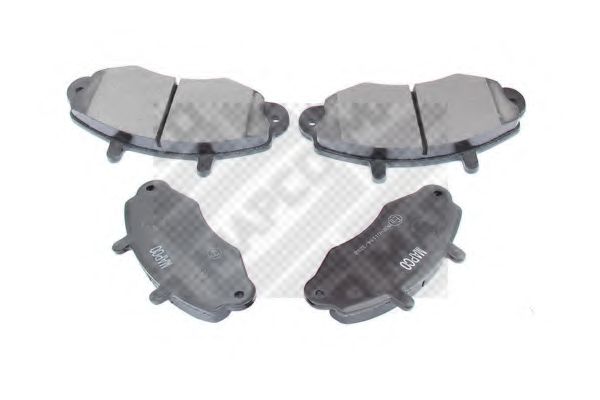 Комплект тормозных колодок, дисковый тормоз MAPCO 6380