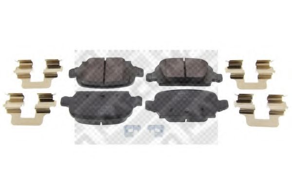 Комплект тормозных колодок, дисковый тормоз MAPCO 6711
