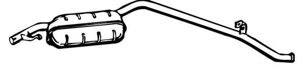 Глушитель выхлопных газов конечный FONOS 631003