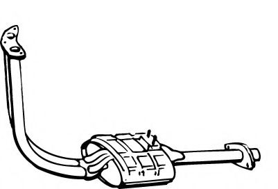 Предглушитель выхлопных газов DESCAM 240071