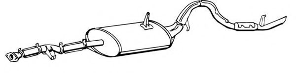 Глушитель выхлопных газов конечный FONOS 61861