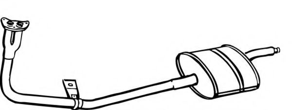 Средний глушитель выхлопных газов FONOS 17955