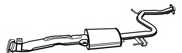 Средний глушитель выхлопных газов MEFEX 0169