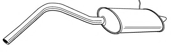 Глушитель выхлопных газов конечный FONOS 611365