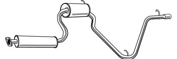 Глушитель выхлопных газов конечный FONOS 620112