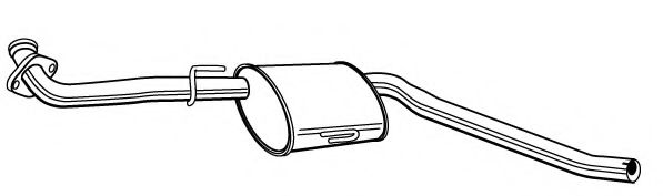 Средний глушитель выхлопных газов FONOS 617583