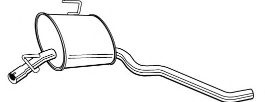 Средний глушитель выхлопных газов FONOS 617617
