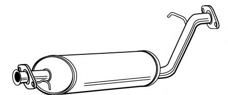Средний глушитель выхлопных газов FONOS 614668