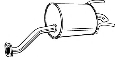 Глушитель выхлопных газов конечный FONOS 620923