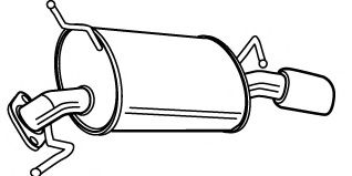 Глушитель выхлопных газов конечный FONOS 617985