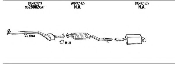 Система выпуска ОГ FONOS MBH15719A