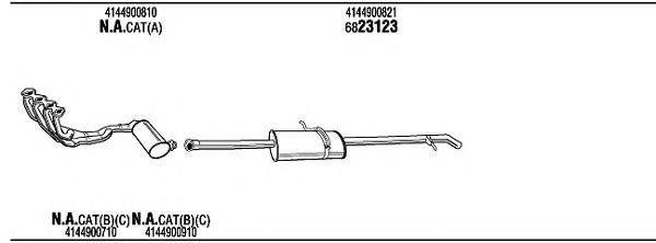 Система выпуска ОГ FONOS MBT16185