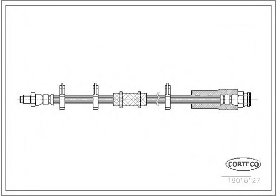 Тормозной шланг CORTECO 19018127