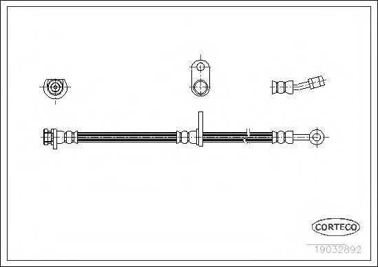 Тормозной шланг CORTECO 19032892