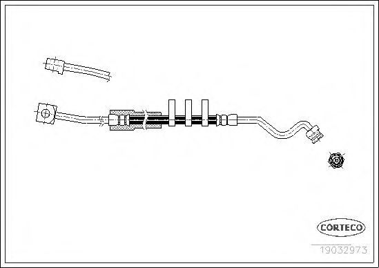 Тормозной шланг CORTECO 19032973