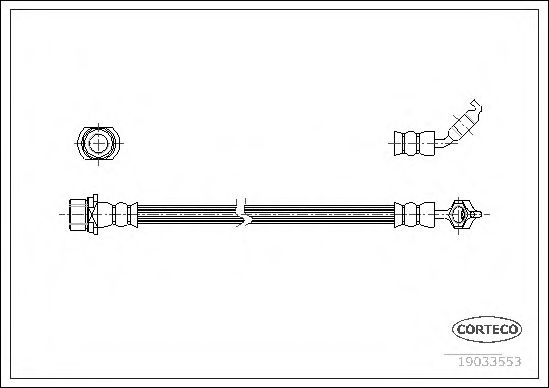 Тормозной шланг CORTECO 19033553