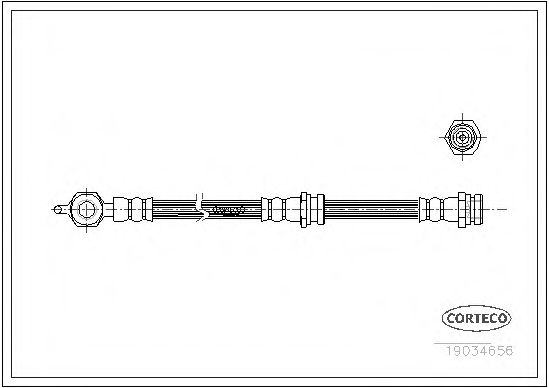 Тормозной шланг CORTECO 19034656